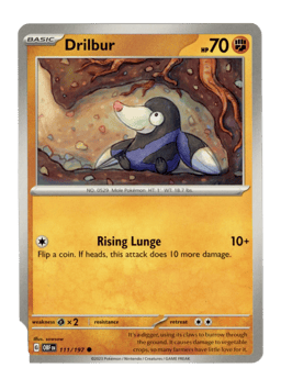 2023 Drilbur #111 Obsidian Flames