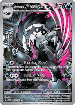 2026 Galarian Obstagoon #245 Ascended Heroes