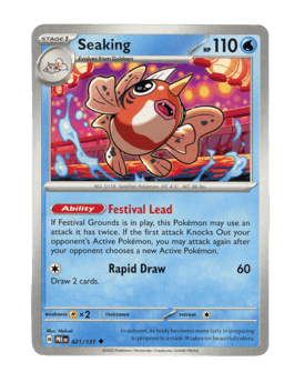 2025 Seaking #21 Prismatic Evolutions