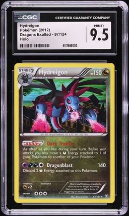2012 Pokemon Black & White Dragons Exalted Holo Hydreigon #97 CGC 9.5 MINT+