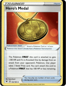 2020 Hero's Medal #152 Vivid Voltage