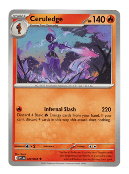2025 Ceruledge #20 Phantasmal Flames