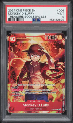 2024 One Piece Treasure Booster Set Alt Art Monkey D. Luffy #ST10-006 PSA 9 MINT