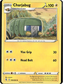 2021 Charjabug #100 Fusion Strike