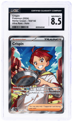 2024 Pokemon Stellar Crown Ultra Rare Crispin #164 CGC 8.5