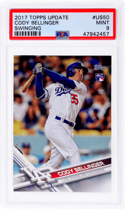 2017 Topps Update Swinging Cody Bellinger #US50A PSA 9