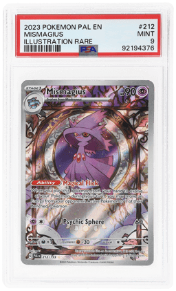 2023 Pokemon Scarlet and Violet Paldea Evolved Illustration Rare Mismagius #212 PSA 9