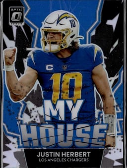 2022 Justin Herbert #MH-11 Donruss Optic My House