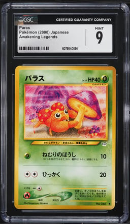 2000 Pokemon Japanese Awakening Legends Paras #46 CGC 9 MINT