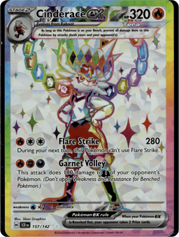 2024 Cinderace ex #157 Stellar Crown