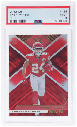2022 Panini XR Red Skyy Moore #124 188/249 PSA 9