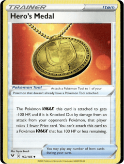 2020 Hero's Medal #152 Vivid Voltage