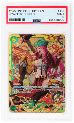 2025 One Piece Legacy of the Master Jewelry Bonney #OP12-118 PSA 9