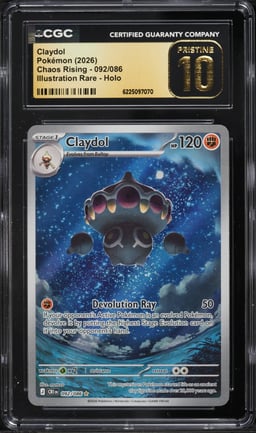 2026 Pokemon Mega Evolution Chaos Rising IR Claydol #92 CGC 10 PRISTINE