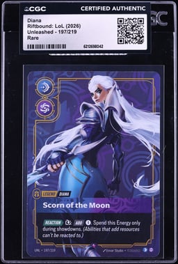 2026 Riftbound League Of Legends LoL Unleashed Diana #197 CGC AUTH