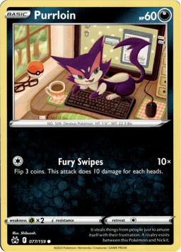 2023 Purrloin #77 Crown Zenith
