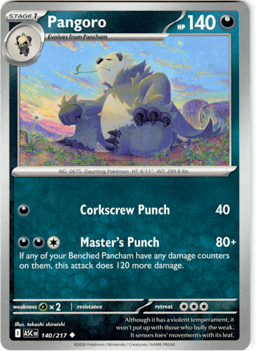 2026 Pangoro #140 Ascended Heroes