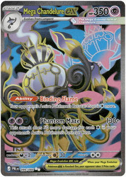 2026 Mega Chandelure ex #99 Pitch Black