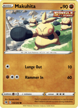 2021 Makuhita #142 Fusion Strike