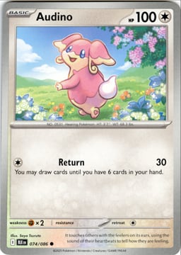 2025 Audino #74 Black Bolt