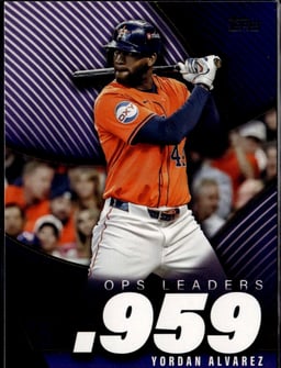2025 Yordan Alvarez #5 OPS Leaders