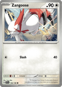 2023 Zangoose #146 Scarlet & Violet