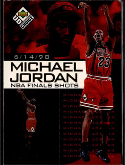 1998 Michael Jordan #10 UD Choice Preview NBA Finals Shot