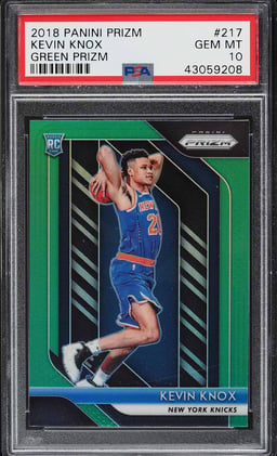2018 Panini Prizm Green Kevin Knox ROOKIE #217 PSA 10 GEM MINT