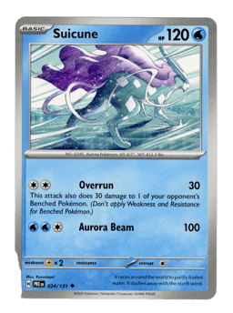 2025 Suicune #24 Prismatic Evolutions