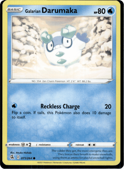 2021 Galarian Darumaka #71 Fusion Strike