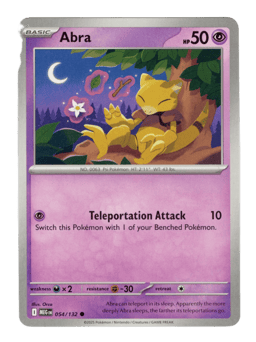 2025 Abra #54 Mega Evolution