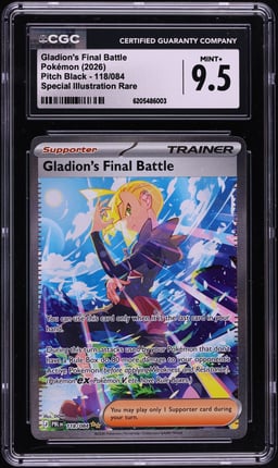 2026 Pokemon Pitch Black SIR Gladion's Final Battle #118 CGC 9.5 MINT+