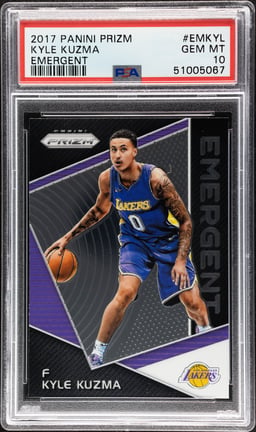 2017 Panini Prizm Emergent Kyle Kuzma #23 PSA 10