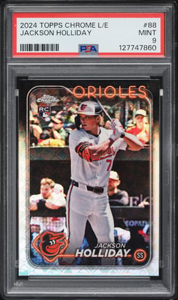 2024 Topps Chrome Logofractor Edition Jackson Holliday ROOKIE #88 PSA 9 MINT