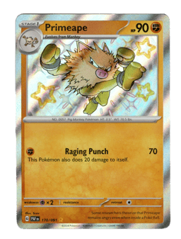 2024 Primeape #170 Paldean Fates