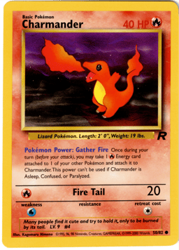 2000 Charmander #50 Team Rocket Unlimited