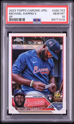 2023 Topps Chrome Update SP Michael Harris II ROOKIE #USC153 PSA 10 GEM MINT