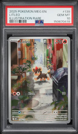 2025 Pokemon Mega Evolution IR Litleo #139 PSA 10 GEM MINT