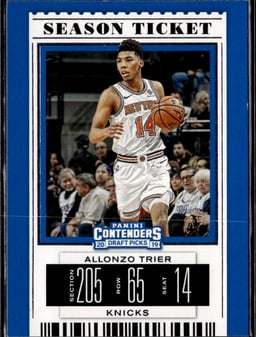 2019 Allonzo Trier #1 Contenders Draft Picks