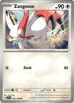 2023 Zangoose #146 Scarlet & Violet