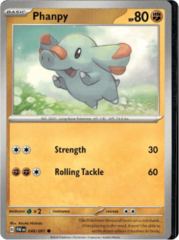 2024 Phanpy #48 Paldean Fates