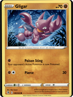 2021 Gligar #140 Fusion Strike