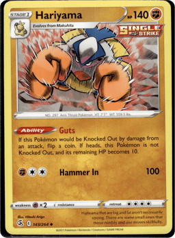 2021 Hariyama #143 Fusion Strike