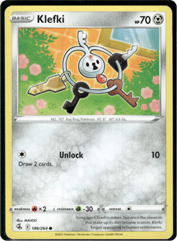 2021 Klefki #186 Fusion Strike
