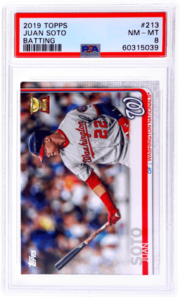 2019 Topps Batting Juan Soto #213 PSA 8