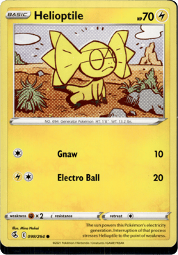 2021 Helioptile #98 Fusion Strike