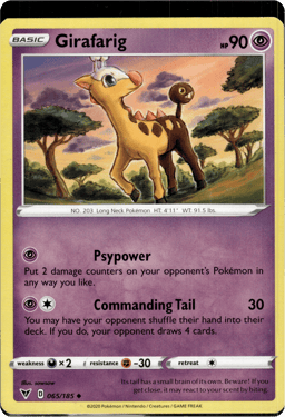 2020 Girafarig #65 Vivid Voltage