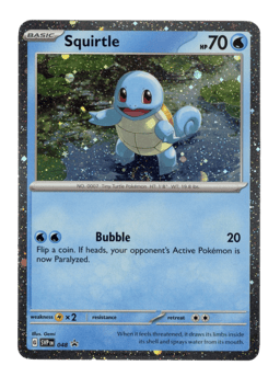 2023 Squirtle #48 Scarlet & Violet Black Star Promos
