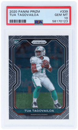 2020 Panini Prizm Tua Tagovailoa #339A PSA 10