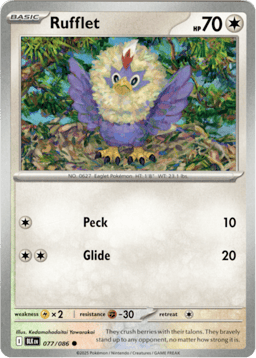 2025 Rufflet #77 Black Bolt